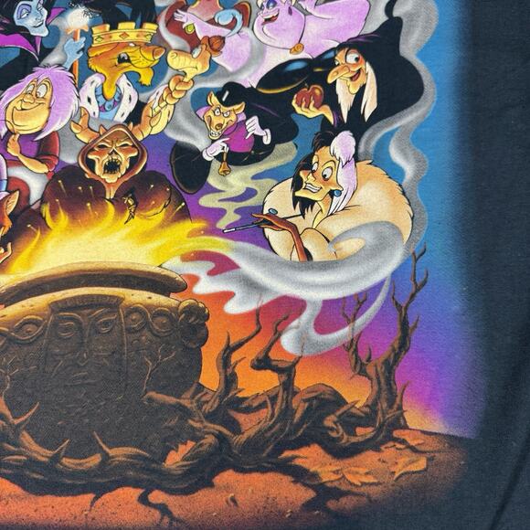 Vintage Disney Shirt Villians RARE Disneyana Convention 1997 Large Halloween - Picture 13 of 13